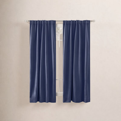 Ardelle Pure Blackout Premium Woven Yarns in a Thermal Rod Pocket w/ Backtabs Curtain Panel