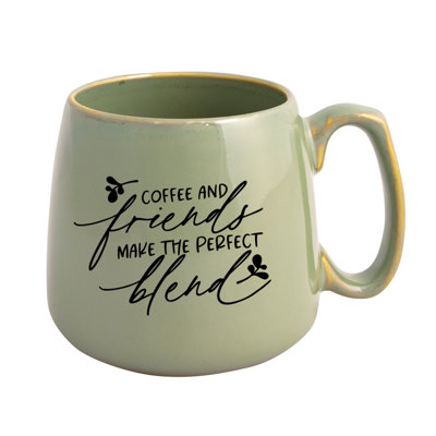Coffee And Friends Designer Ceramic Heirloom Mug - Holds 15 Oz