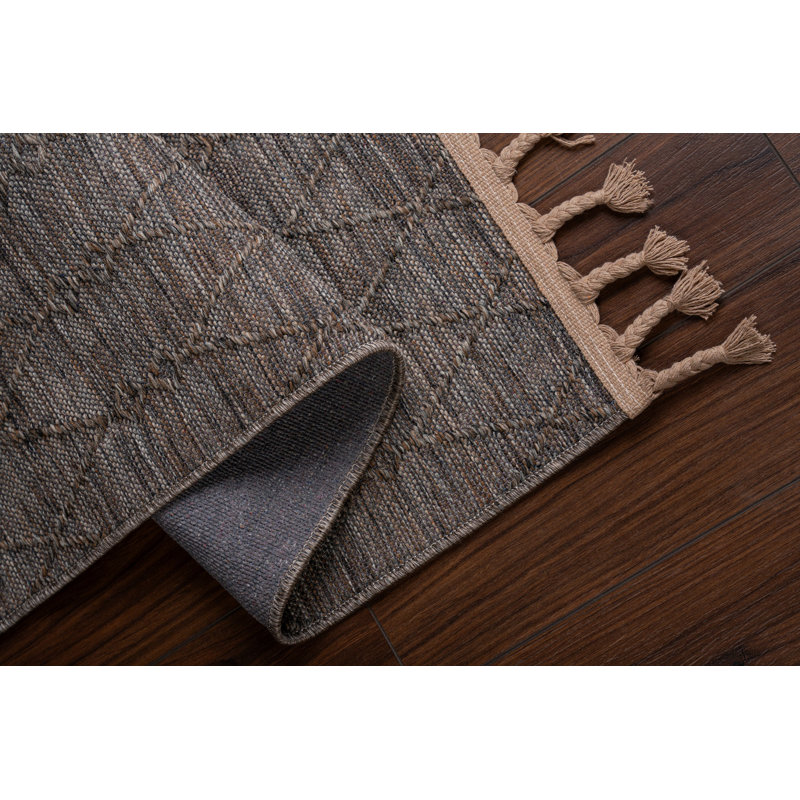 Durable Hall Carpet, 3.3 x 9.8 Feet, 100% Polypropylene, Machine Woven, 1450 g/m², Cotton Base, 0.2 Inch Pile Height | Antibacterial & Washable (30°C) | Easy Clean, Brown Color, Ideal for High Traffic Areas