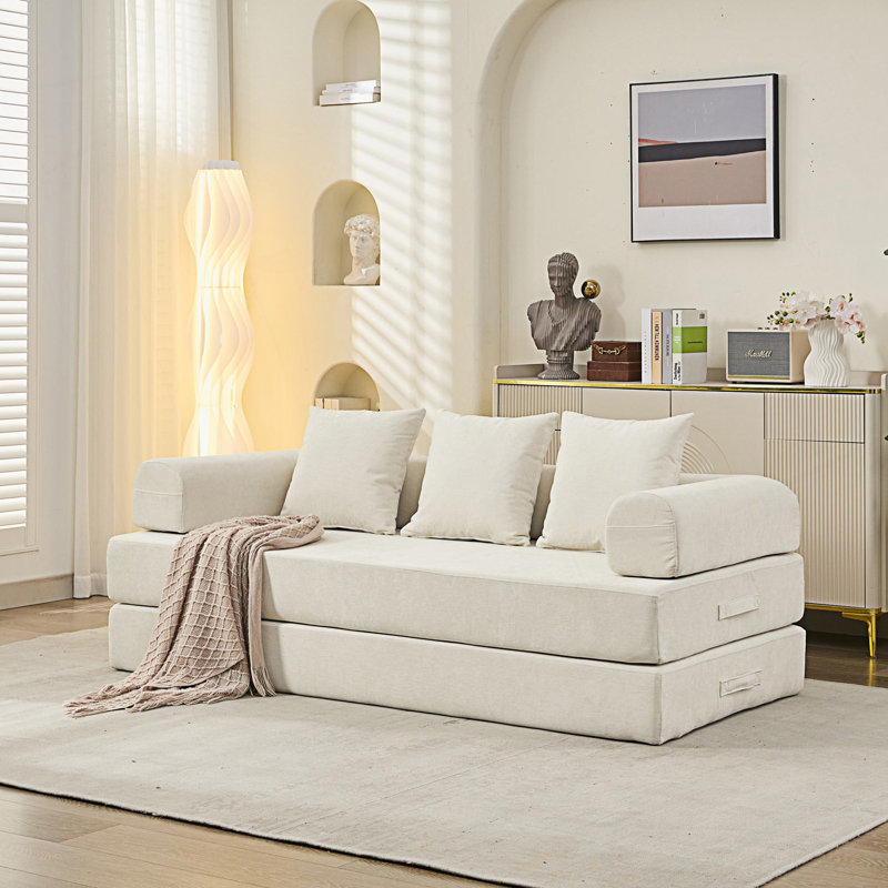 Canapé-lit pliant convertible Comfy, Beige