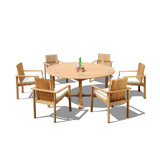 Outdoor 9 - Piece Teak Dining Set