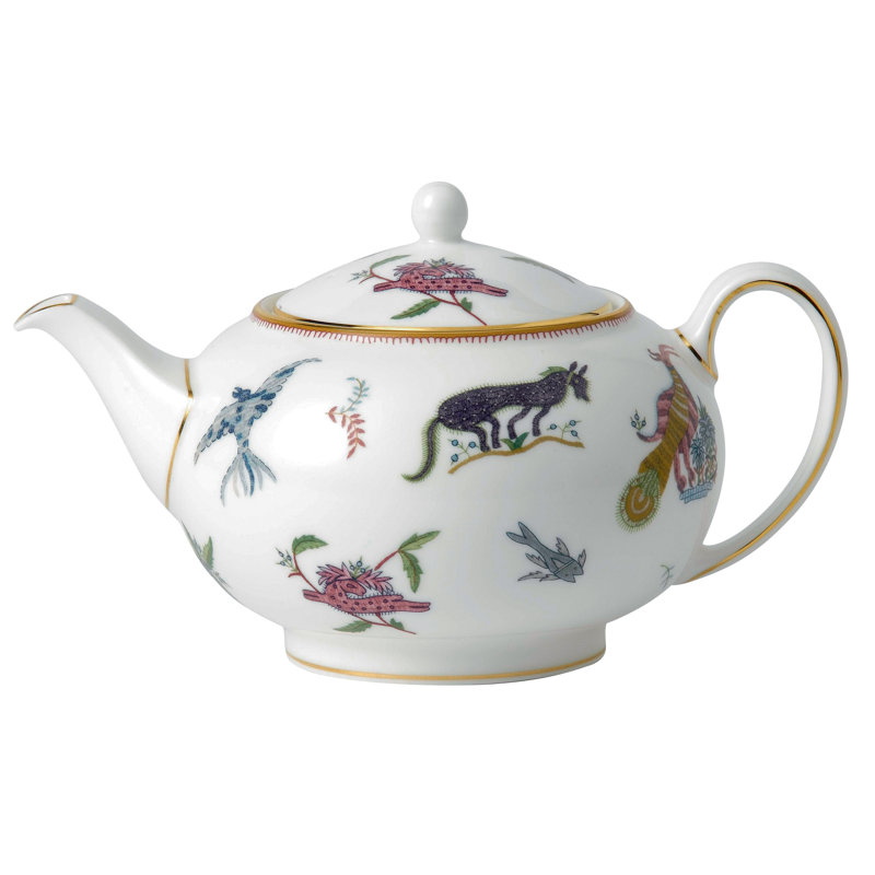 Mythical Creatures Bone China Teapot with Gold Detailing