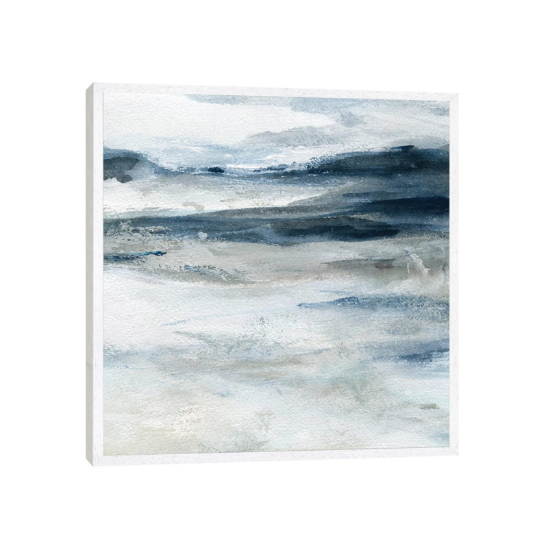 Ocean Currents by Carol Robinson - Painting on Canvas, 66.04 cm H x 66.04 cm W, White Framed