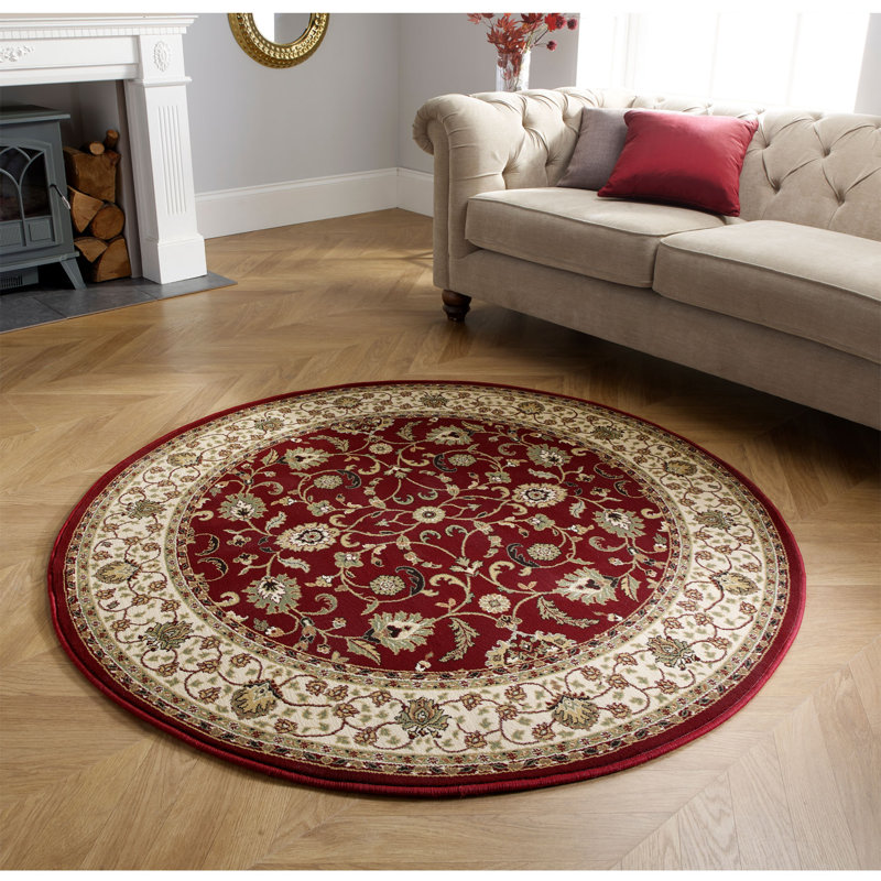 Round Boggess Oriental Area Rug, Round 120cm