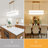 Ajanee 5 Light Linear Square/rectangle Chandelier With White Fabric Hardback Shade - 11.02'' H X 39.37' W-485203006