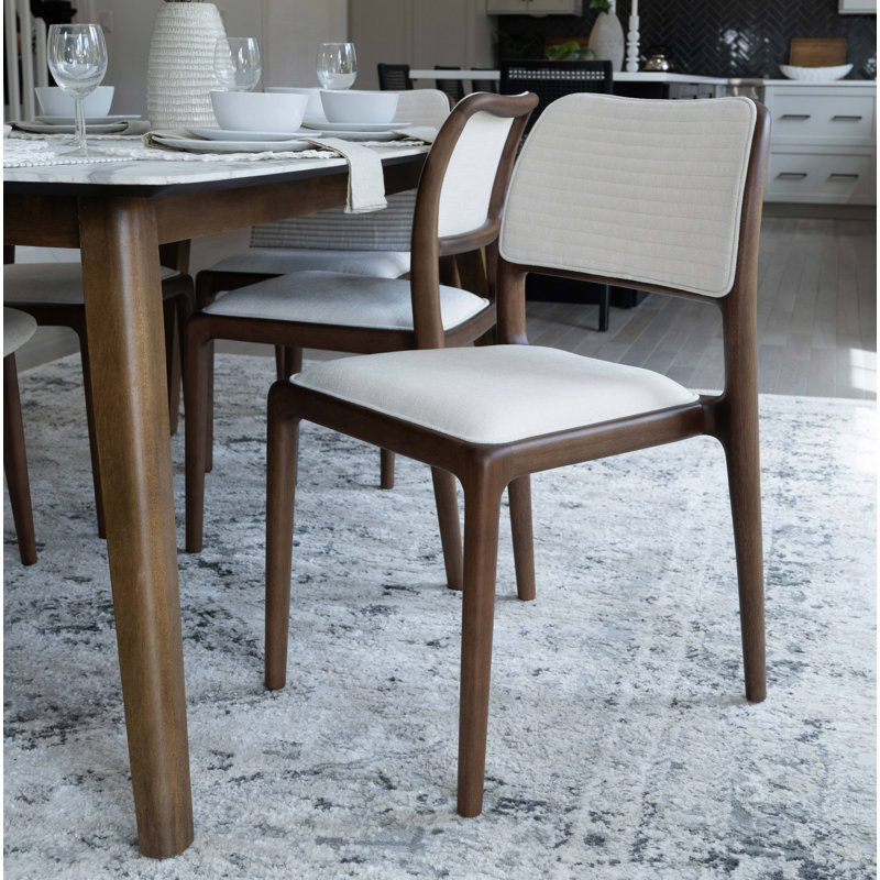 Chloe Upholstered Dining Chair, Nogal