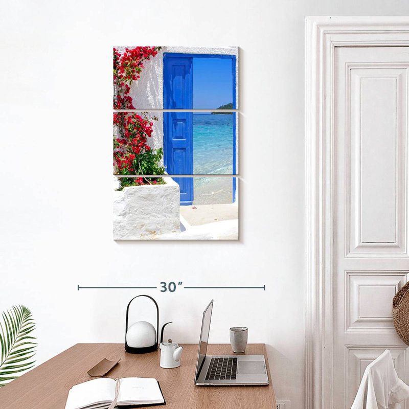 Lilie Beachside Greek Door, 32" H x 20" W
