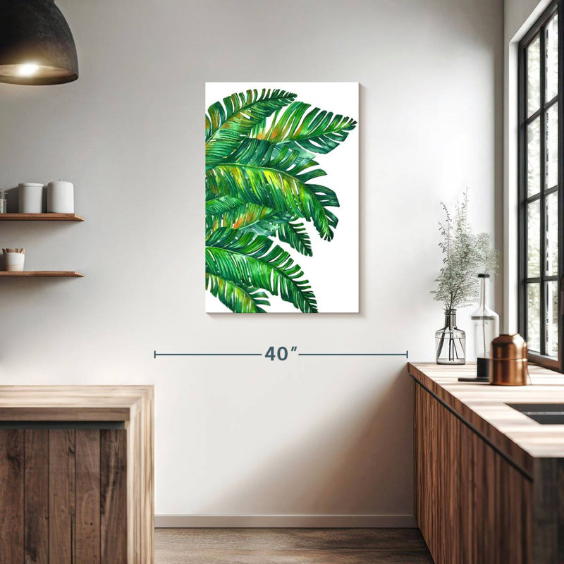 Grandes feuilles de palmier Harnek, H 36 po x l 24 po
