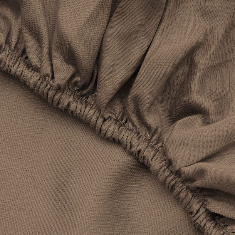 Drap-housse Ranforce, Drap-housse de taille simple, Brun