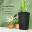 Modern Design Stackable Tapered Planters,Set Of 3 Outdoor Planters