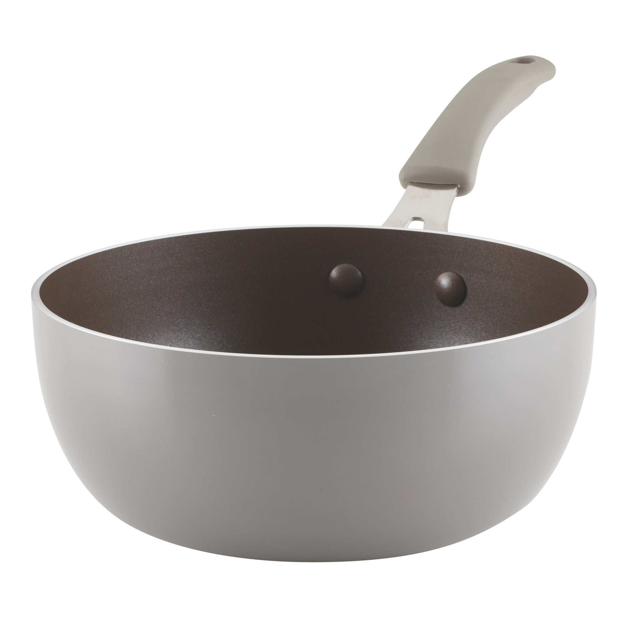 Rachael Ray Cook and Create Aluminum Nonstick Saucier Pan, 3Quart