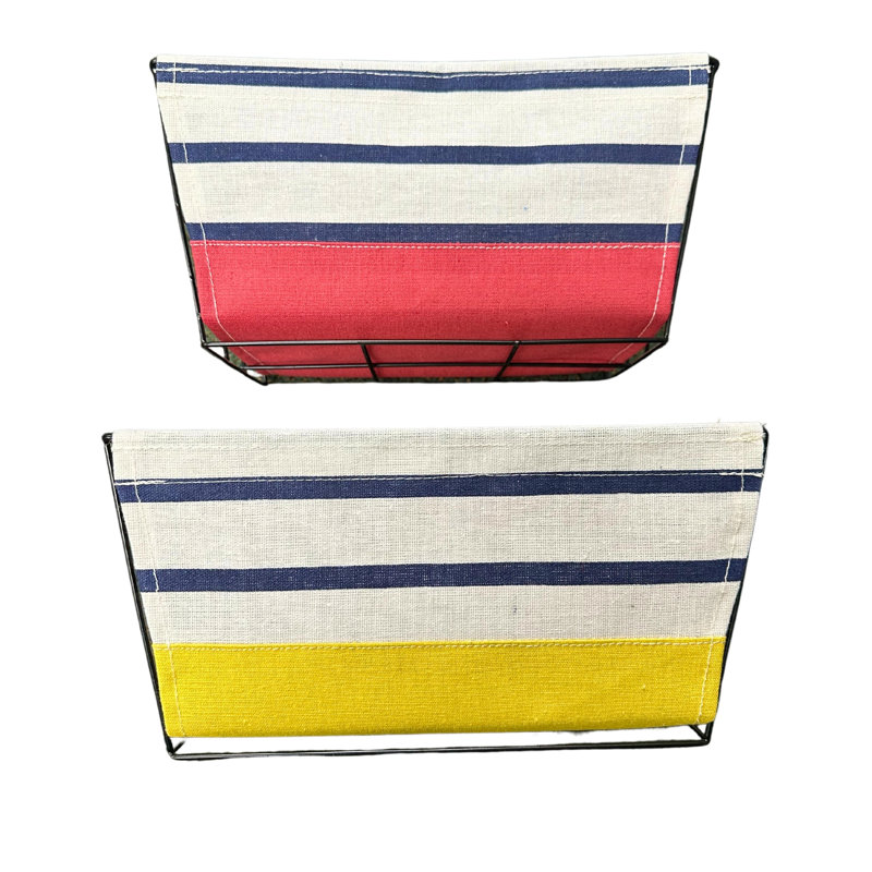 Panier de rangement et bandes de tissu - Ensemble de 2