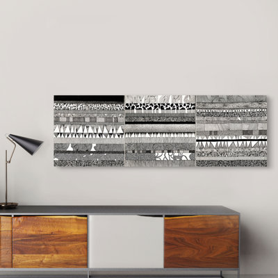 Abstract Partitura IV by Vittorio Teruzzi - No Frame Print on Canvas