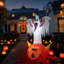 Décoration extérieure citrouille lumineuse 8 pi Halloween