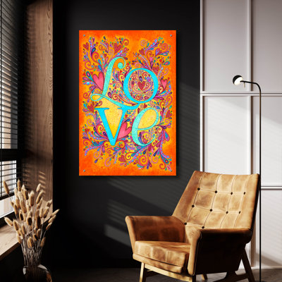 «Letters & Words 10» par Hello Angel, art mural en verre acrylique