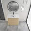 Meuble-lavabo sur pied 36 po avec lavabo en céramique blanche et 2 portes à fermeture douce-468786046