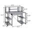 Bureau gris et noir avec tablettes ouvertes et huche-896186527-896186524
