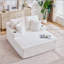 Chaise longue surdimensionnée en velours côtelé avec porte-gobelets et aucun assemblage requis-821541722
