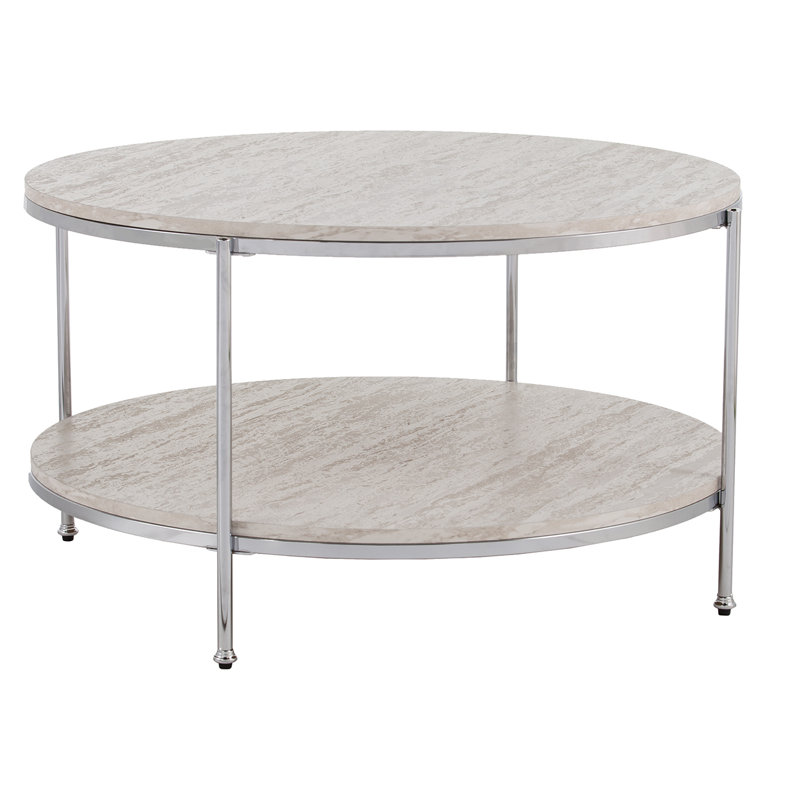 Stamper Coffee Table, Chrome