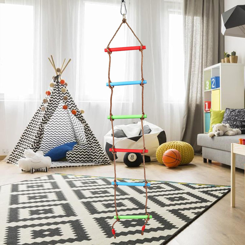 REDCAMP Plastic Multi Colour Swing Set Rope Ladder