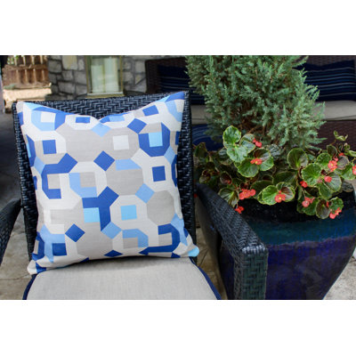 No Decorative Addition Sunbrella® Outdoor Throw Pillow