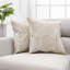 Housse et insert de coussin décoratif en peau de vache Safari