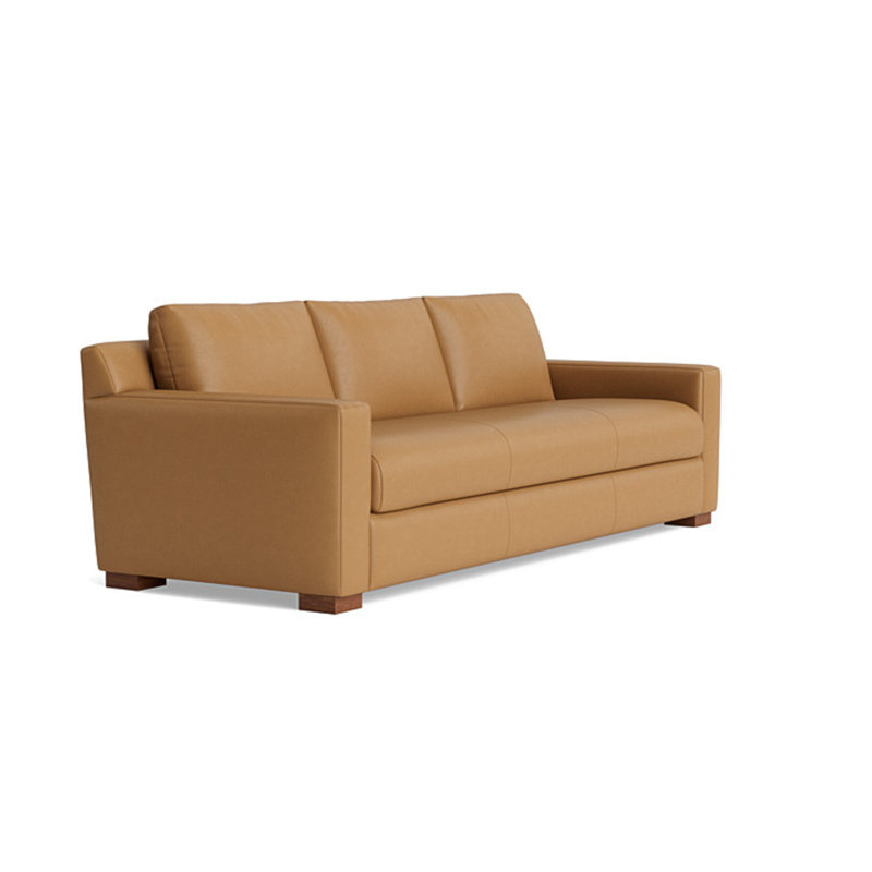 Catalina Leather Sofa (95"), Leather - Butterscotch