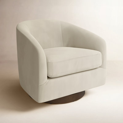 Bennett Upholstered Swivel Barrel Chair