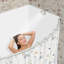 Tringle de douche courbée réglable, tringle à rideau de douche en acier inoxydable extra large avec support rotatif à 180 degrés, installation facile pour la salle de bain