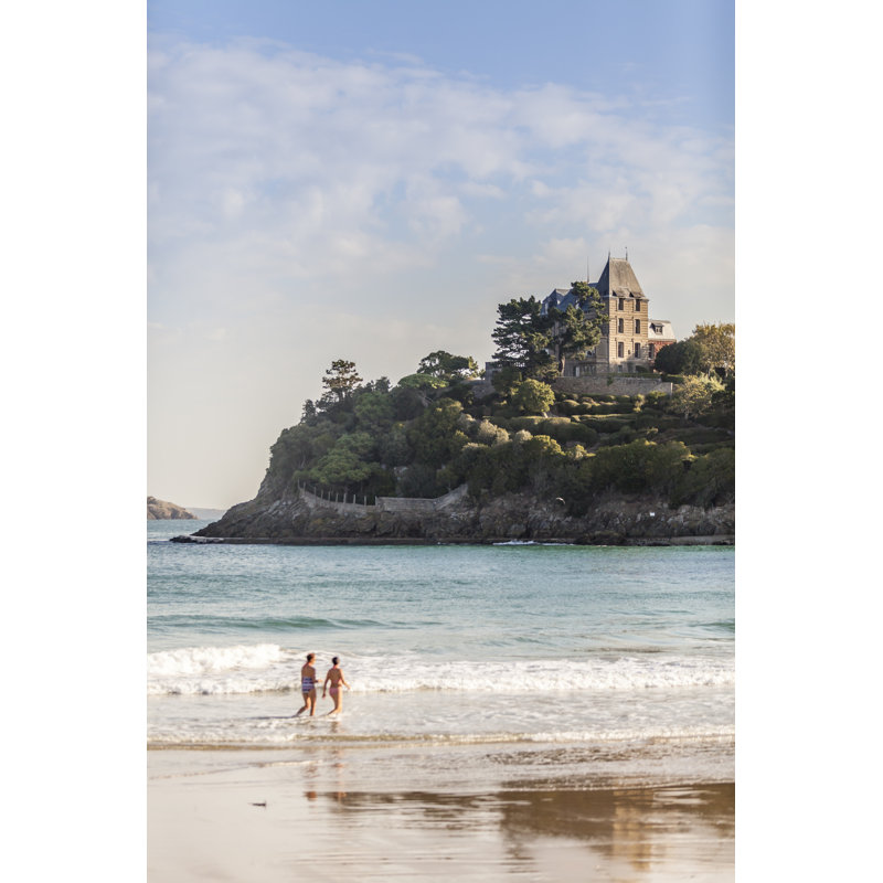 Beach Of Dinard, France 1 Piece Wrapped Canvas Wall Art, 46cm H x 30cm W
