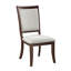 Chaise d'appoint rembourrée (ensemble de 2)