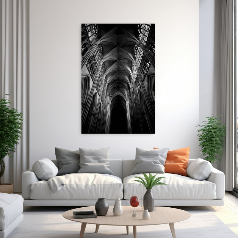 Architecture 3 Art contemporain abstrait, H 60 po x l 40 po