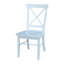 Chaise d'appoint en bois massif avec dossier croisé Dugazon Duante-20647891