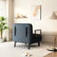 Fauteuil-lit convertible de 31,5 po, canapé à trois places avec coussin ajustable, fauteuil à cadre en métal, revêtement en velours, rembourrage en mousse, utilisation dans la chambre à coucher, bleu et gris, 1 siège, 74,16 po Profondeur, 31,98 largeur, 14,05 hauteur, 37,53 lb-1979619947
