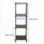 Étagère de rangement robuste en acier inoxydable à 4 niveaux, rangement intérieur / extérieur, étagère modulaire-116124025