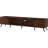 Modern Minimalist Open-Shelf TV Stand With Adjustable Storage And Cord Management For Large Tvs