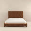 Lit plateforme en velours moderne Mid Century-758379489-763082549