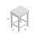 Alim 25" Upholstered Counter Stool