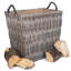 Fiskerton Wicker Log Storage Basket-1956493774