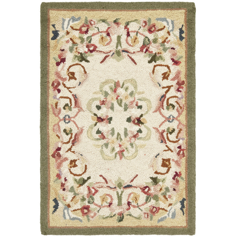 Chelsea Hand Hooked Wool Pile Rug, 7'9" x 9'9" Rectangle