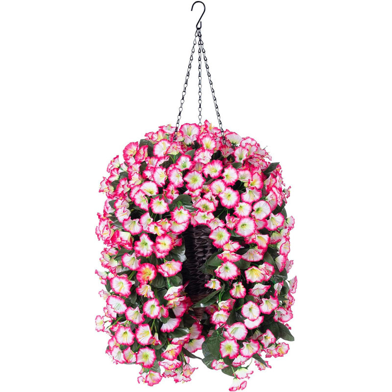 Rangement de panier suspendu dans un panier, Rose