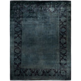 Overdyed One-of-a-Kind 8' 10" X 11' 6" Hand Knotted Area Rug