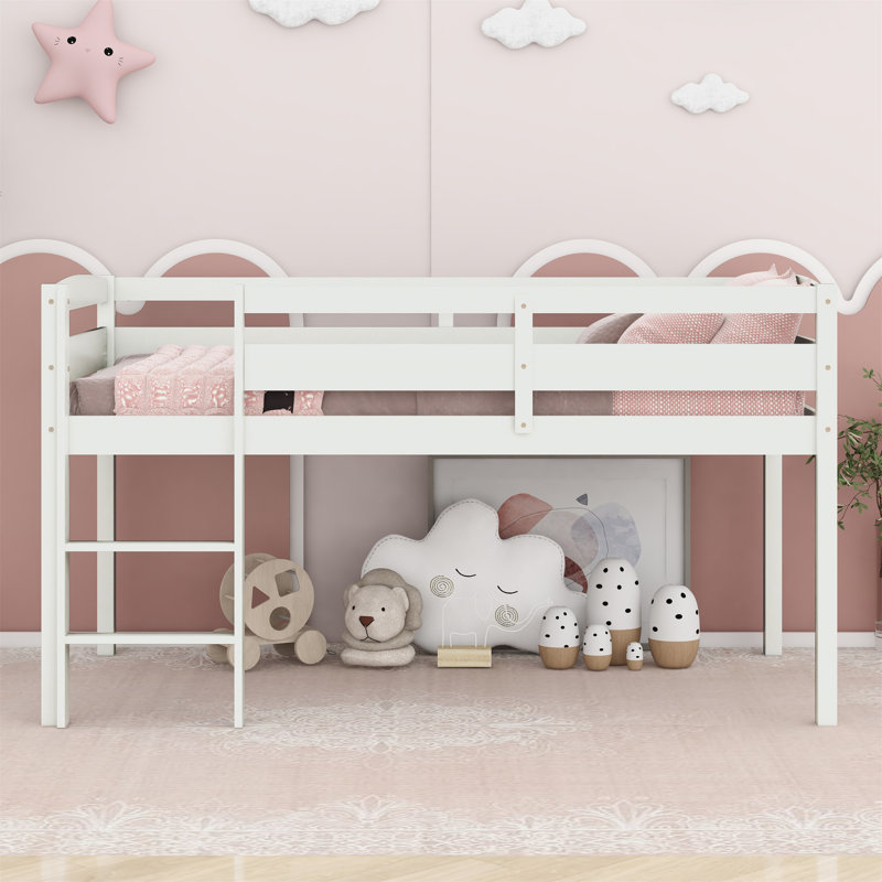 Jalynne Slat Bed, White