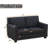 57" Modern Loveseat Sofa With Nailhead Trim And Square Arms-440427343
