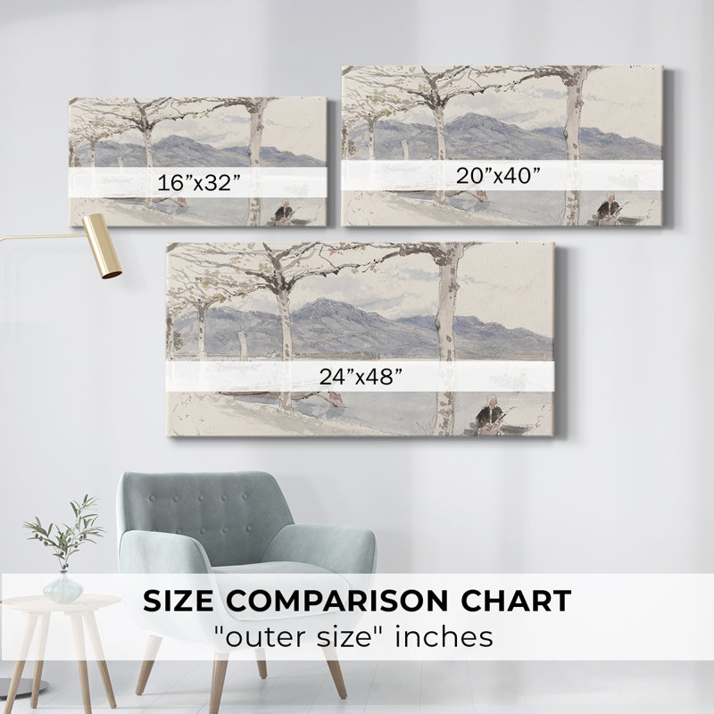 Série paysage - Dxxx - Toile tendue avec châssis - Prêt à accrocher, H 24 po x l 48 po