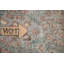 Tapis traditionnel gris à motif floral