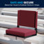 Sièges de confort grand format par Flash - fauteuil de stade léger avec poignée et siège ultra-rembourré-24583971