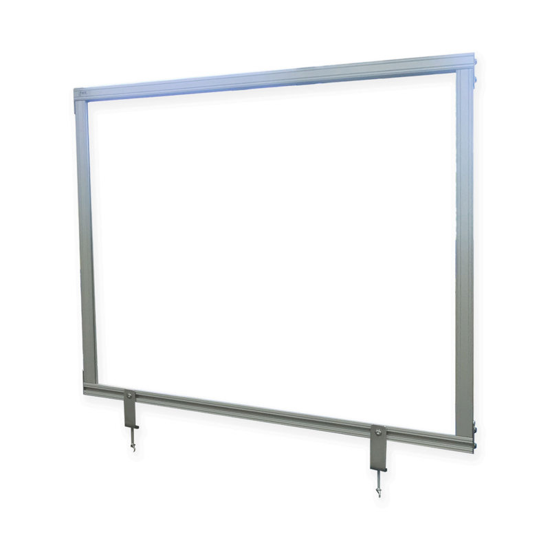 Frosted Acrylic Desktop Partition Screen with Aluminum Frame