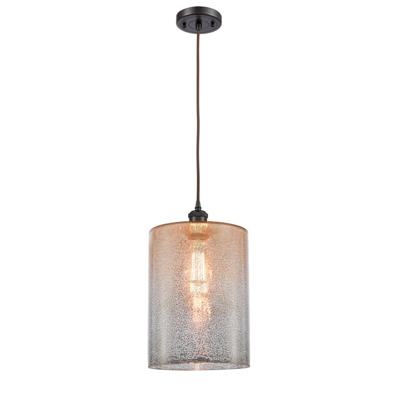 Leilani 1 - Light Single Pendant, Oil Rubbed Bronze, 6 Watt Vinage LED Bulb, Mercury