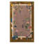 Tapis décoratif floral brun tissé-469431560